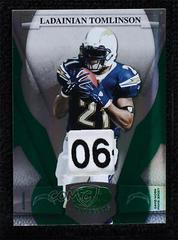 LaDainian Tomlinson [Mirror Emerald] Football Cards 2008 Leaf Certified Materials Prices