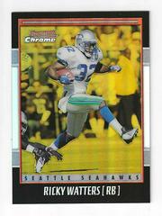 Ricky Watters [Gold Refractor] #108 Football Cards 2001 Bowman Chrome Prices
