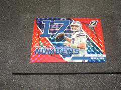 Josh Allen [Red] #BN-JA Football Cards 2022 Panini Zenith Behind the Numbers Prices