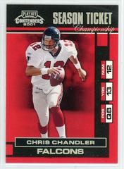 Chris Chandler [Championship Ticket] #4 Football Cards 2001 Playoff Contenders Prices