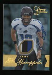 Jimmy Garoppolo [Row 1 Legacy Autograph Patch] #104 Football Cards 2014 Flair Showcase Prices