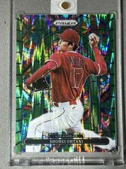 Shohei Ohtani [Forest Green Flash Prizm] #SG-3 Baseball Cards 2022 Panini Prizm Stained Glass Prices