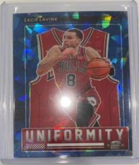 Zach LaVine [Blue Ice] #12 Basketball Cards 2021 Panini Contenders Optic Uniformity Prices