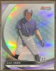Zac Veen [Refractor] Baseball Cards 2020 Bowman's Best Top Prospects Prices