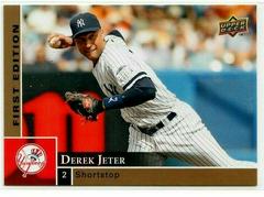Derek Jeter #201 Baseball Cards 2009 Upper Deck First Edition Prices