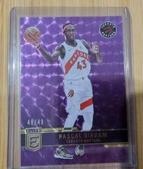 Pascal Siakam [Purple] Basketball Cards 2021 Panini Donruss Elite Prices