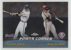 C. Jones, M. Schmidt [Power Corner] Baseball Cards 2001 Topps Chrome Combos Prices