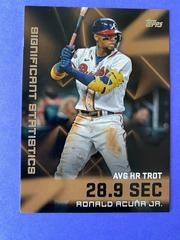 Ronald Acuna Jr. [Gold] #SS-19 Baseball Cards 2023 Topps Significant Statistics Prices