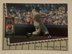 Mickey Mantle [1961 Chases the Babe] Baseball Cards 1994 Upper Deck Mantle Heroes Prices