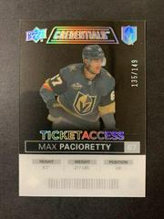 Max Pacioretty #TA-MP Hockey Cards 2021 Upper Deck Credentials Ticket Access Acetate Prices