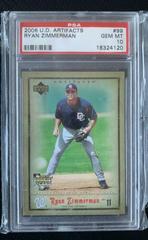 Ryan Zimmerman Baseball Cards 2006 Upper Deck Artifacts Prices
