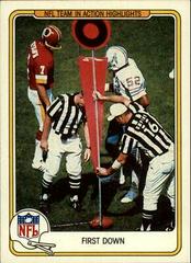 NFL Team Highlights [First Down] Football Cards 1982 Fleer Team Action Prices