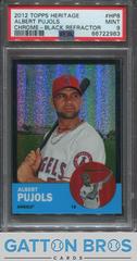 Albert Pujols [Black Refractor] #HP8 Baseball Cards 2012 Topps Heritage Chrome Prices
