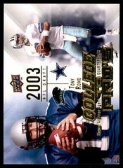 Tony Romo #CTP-TR Football Cards 2009 Upper Deck Rookie Exclusives College to Pros Prices