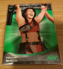 Hikaru Shida [Green] #2 Wrestling Cards 2021 Upper Deck AEW Spectrum Prices