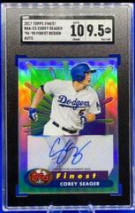 Corey Seager [Red Wave Refractor] Baseball Cards 2017 Topps Finest Autographs Prices