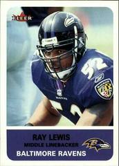 Ray Lewis #7 Football Cards 2002 Fleer Prices