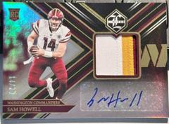 Sam Howell [Patch Autograph Holographic] Football Cards 2022 Panini Limited Prices