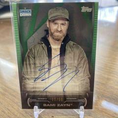 Sami Zayn [Green] Wrestling Cards 2021 Topps WWE Undisputed Prices