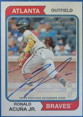 Ronald Acuna Jr. #ROA-RA Baseball Cards 2023 Topps Heritage Real One Autographs Prices