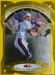 Steve Young [Cut to the Chase] #2 Football Cards 1997 Panini Donruss Preferred Prices