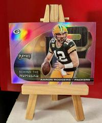 Aaron Rodgers [Pink] #BTN-ARO Football Cards 2021 Panini Playoff Behind the Numbers Prices