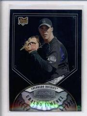 Ubaldo Jimenez [Black Refractor] #BS-UJ Baseball Cards 2007 Bowman Sterling Prices