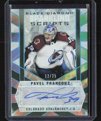Pavel Francouz #SC-PF Hockey Cards 2022 Upper Deck Black Diamond Sparkling Scripts Prices