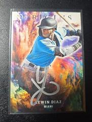 Lewin Diaz [Silver Ink] Baseball Cards 2021 Panini Chronicles Origins Signatures Prices