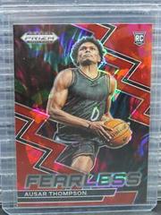 Ausar Thompson [Red Ice] #12 Basketball Cards 2023 Panini Prizm Draft Picks Fearless Prices