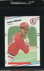 Lance Johnson #37 Baseball Cards 1988 Fleer Glossy Prices