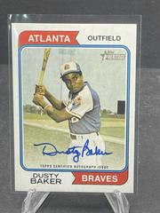 Dusty Baker Baseball Cards 2023 Topps Heritage Real One Autographs High Number Prices