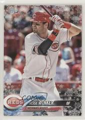 Jesse Winker [Metallic Snowflake] #82 Baseball Cards 2018 Topps Holiday Mega Box Prices