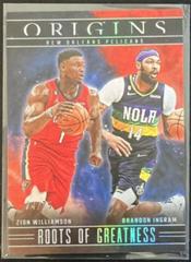 Brandon Ingram / Zion Williamson [Red] #11 Basketball Cards 2023 Panini Origins Roots of Greatness Prices