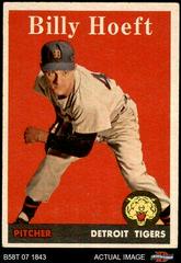 Billy Hoeft [White Name Orange Triangle] #13 Baseball Cards 1958 Topps Prices