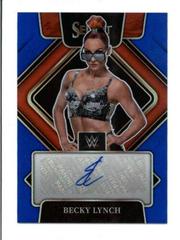 Becky Lynch [Blue Prizm] Wrestling Cards 2022 Panini Select WWE Signatures Prices