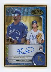 Bobby Witt Jr. [Blue] #FA-BWJ Baseball Cards 2022 Topps Gold Label Framed Autographs Prices