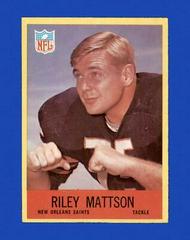 Riley Mattson Football Cards 1967 Philadelphia Prices