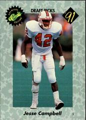 Jesse Campbell #45 Football Cards 1991 Classic Prices