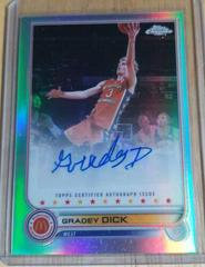 Gradey Dick [Orange Basketball] #CA-GD Basketball Cards 2022 Topps Chrome McDonald's All-American Autographs Prices