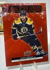 Jake DeBrusk [Red] #DZ-1 Hockey Cards 2023 Upper Deck Dazzlers Prices