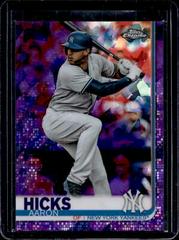 Aaron Hicks [Purple Refractor] #260 Baseball Cards 2019 Topps Chrome Sapphire Prices
