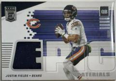 Justin Fields Football Cards 2022 Panini Donruss Elite Epic Materials Prices