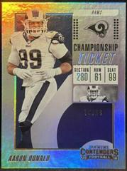 Aaron Donald [Championship Ticket] #47 Football Cards 2018 Panini Contenders Prices