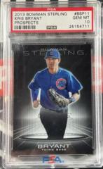 Kris Bryant Baseball Cards 2013 Bowman Sterling Prospects Prices