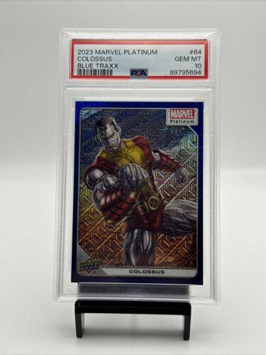 Colossus [Blue Traxx] #64 Marvel 2023 Upper Deck Platinum