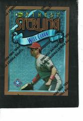 Will Clark [Refractor] Baseball Cards 1996 Finest Prices