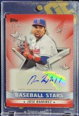 Jose Ramirez [Red] #BSA-JRA Baseball Cards 2022 Topps Baseball Stars Autographs Prices