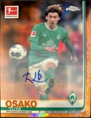 Yuya Osako [Autograph Orange Refractor] #84 Soccer Cards 2019 Topps Chrome Bundesliga Prices