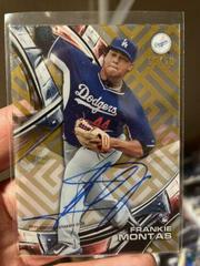Frankie Montas [Gold Rainbow Diffractor] #HT-FM Baseball Cards 2016 Topps High Tek Autograph Prices